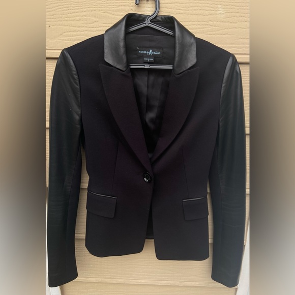Guess by Marciano leather sleeve blazer - Picture 3 of 16